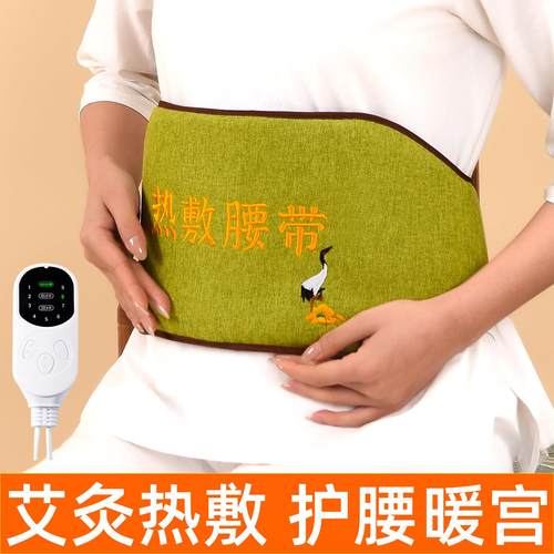 艾草热敷包电加热艾灸宝暖宫腰带肚子护腰家用腰部艾灸电热敷袋子