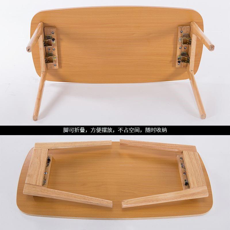 实木可折叠茶几小户型尺寸餐桌台客厅家用简约北欧网红小桌子85
