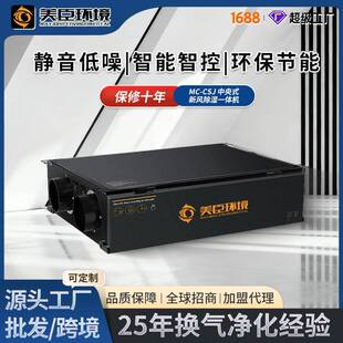 新风除湿一体机别墅地下室净化新风系统防潮室外户外排烟吊顶风机
