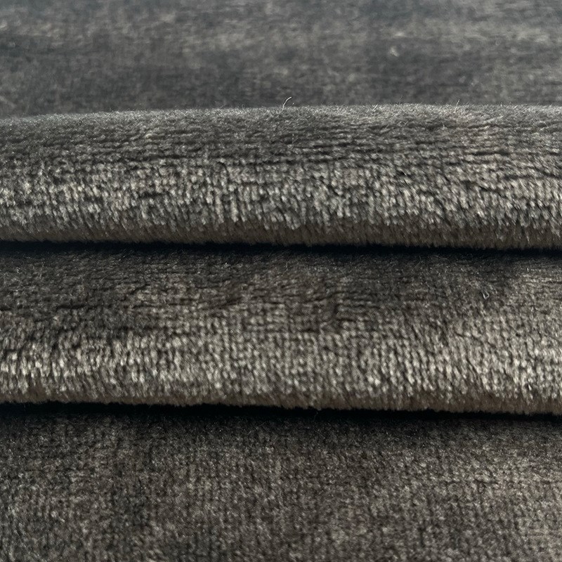 针织双面法兰绒 涤纶染色短毛绒 秋冬家居服睡衣休闲服卫衣绒布