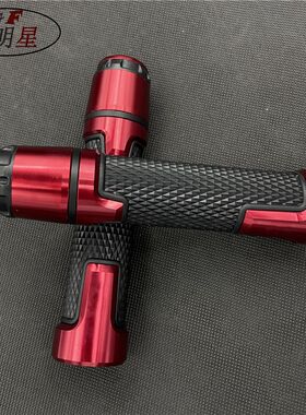 摩托车改装手把套踏板车油门转把通用防滑L手柄手把套胶配件电动