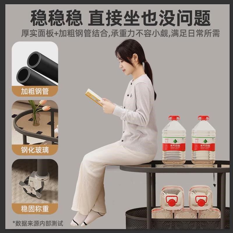 小移动沙发边几钢化玻璃茶几现代小桌子床头侧边边柜X小户型可新