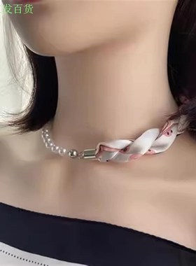 甲状腺术后遮挡项链m女丝巾夏天脖子颈部术后遮疤项链遮挡疤痕神