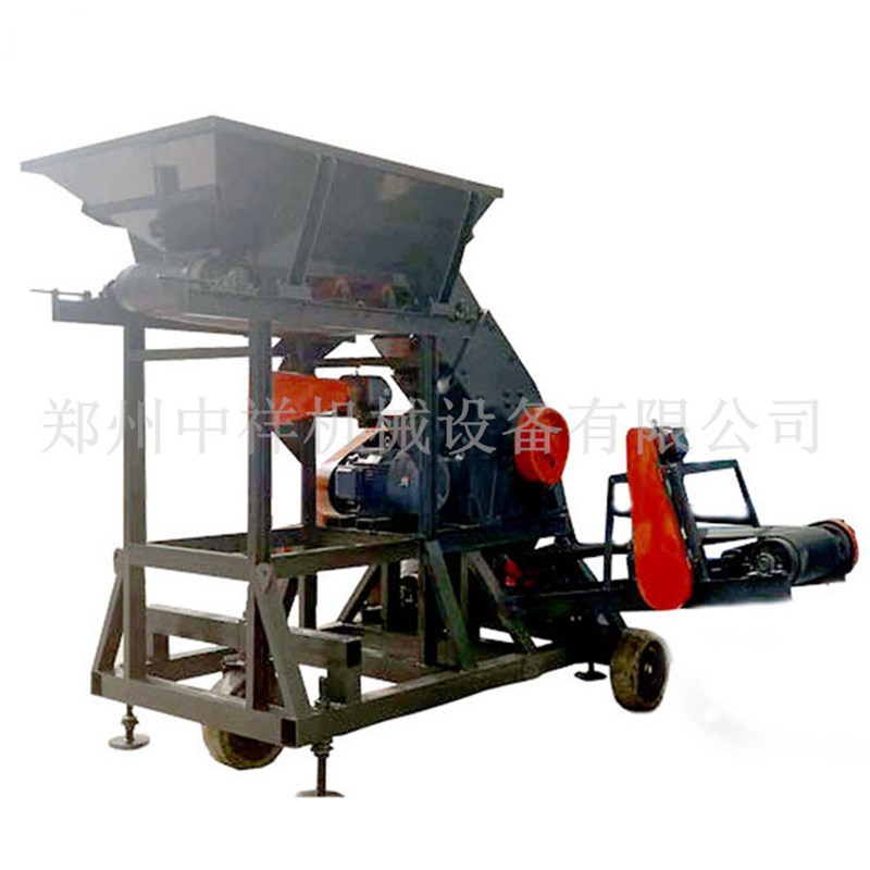 框架式碎石移动破碎机站 锤式石料打砂机 小O型建筑石料移动破碎