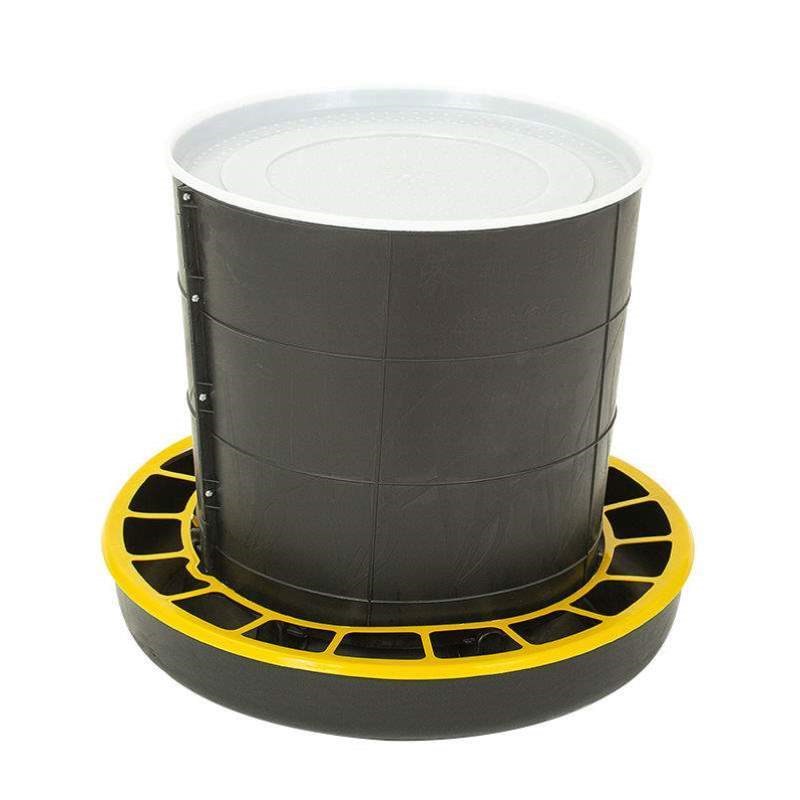 喂食鸭料鸡用料槽加厚自动40用品公斤食槽桶桶饲料器盆.鸡鹅用养