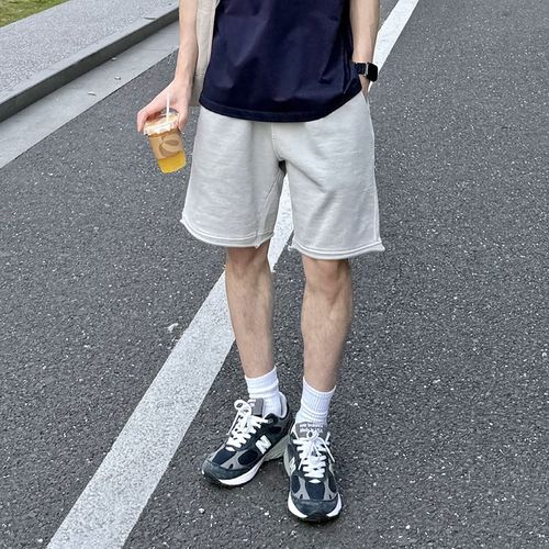 450g重磅水洗卫裤短裤夏季2025新款男生五分裤子宽松休闲百搭运动