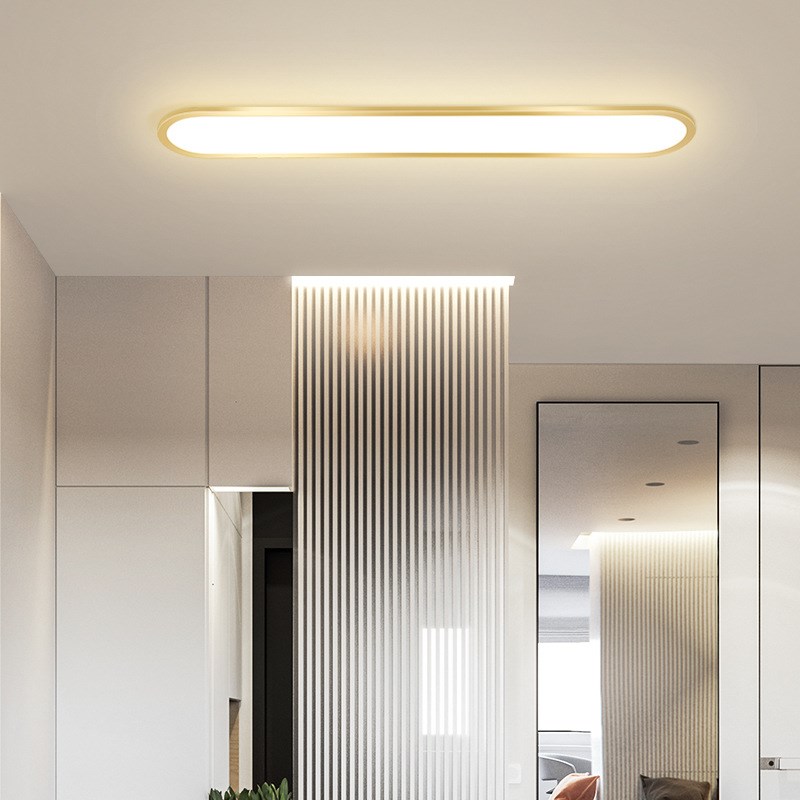 极简超薄led过道m灯走廊灯长条形入户门厅灯简约现代衣帽间吸顶灯