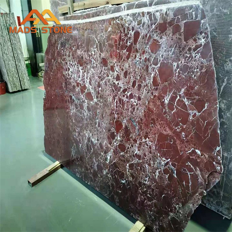 紫罗红天然大理石台面别墅家装工程过门石石材桌面板门套线条