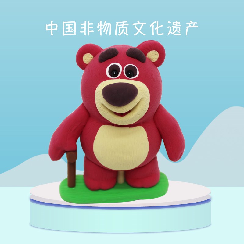 非遗面塑卡通动漫动物成品手w工制作手办摆件玩偶公仔传统手工艺