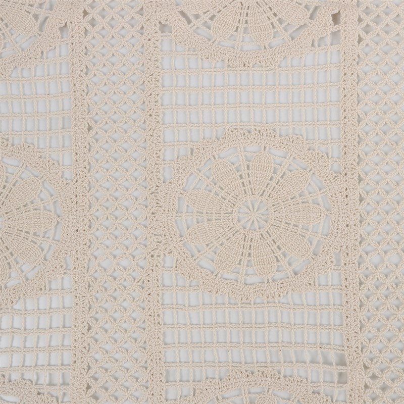 棉线钩花几何镂空针织开衫连衣裙布料