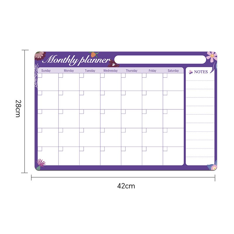 习惯养成周计划表学习书写规划表日程记录表磁性留言板书写小白板