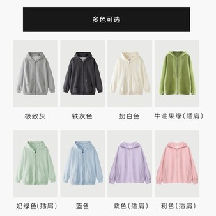 秋季外套女春秋款连帽卫衣2024新款拉链开衫O灰色薄款运动休闲上