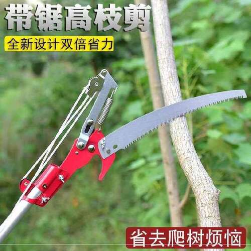 新品枝剪长柄耐用便携式高处园艺采梨修枝剪O柿子树干树枝石榴修