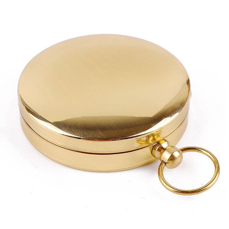 极速博视乐(Boshile)金色怀表指南针户外旅游探W险地质罗盘仪精