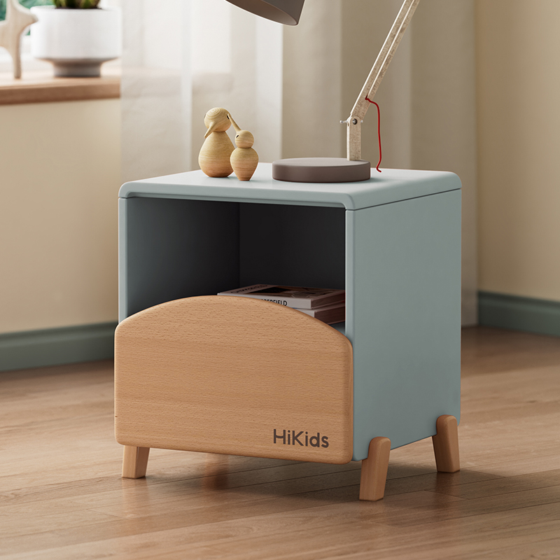 极速吐司床头柜h儿童实木小型榉木迷你床边柜儿童房创意男女孩收