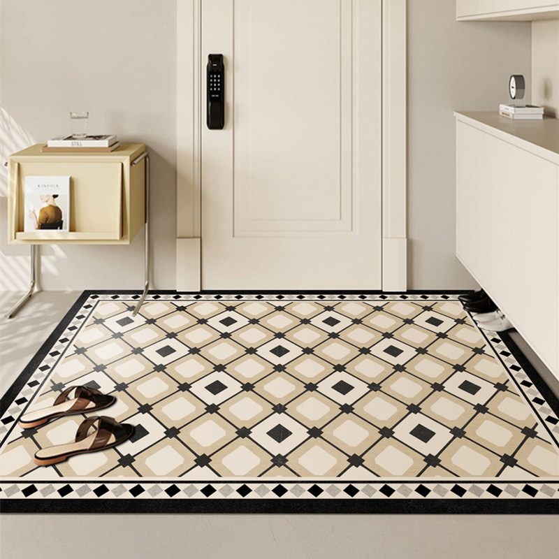 极速硅藻泥黑白高端入户门地垫门口进门除尘脚垫浴U室厕所防滑吸,居家布艺,入户地垫,淘宝优惠券,粉丝福利购,淘宝优惠卷
