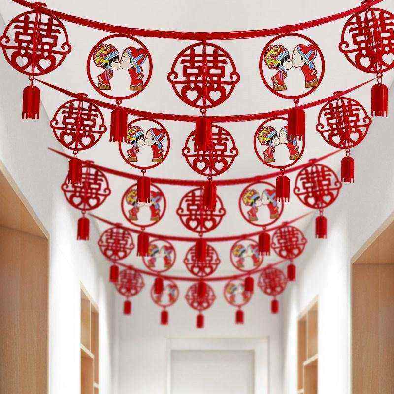 极速婚房布置创意浪漫套餐卧室结婚女方家闺房门帘V装饰挂件婚礼,节庆用品/礼品,拉花,淘宝优惠券,粉丝福利购,淘宝优惠卷