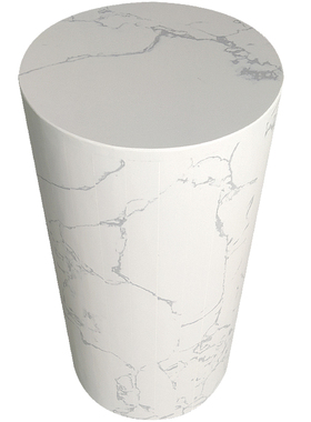 新品大理石圆柱底座别墅客厅落地轻奢创意K装饰柱雕塑摆件基座圆