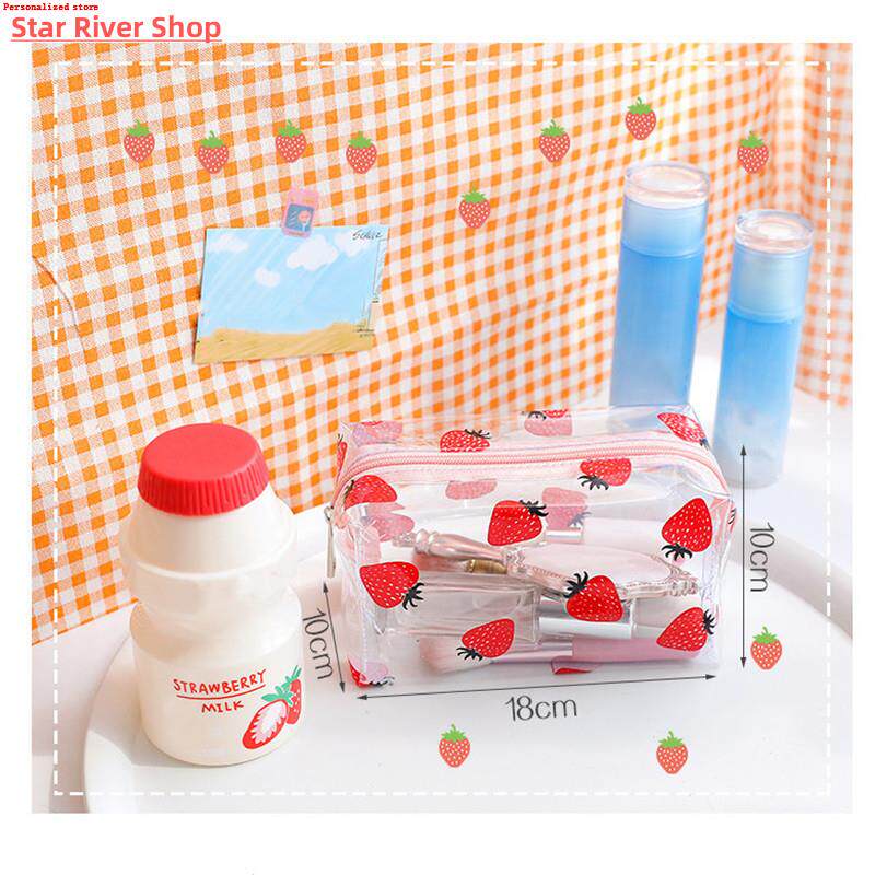 极速Big Waterproof Transparent Pencil Case PVC StTationery G