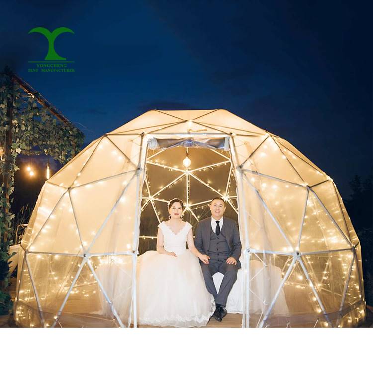 极速网红透明餐饮咖啡厅清吧餐吧包间圆形泡泡阳T光屋摄影星空帐