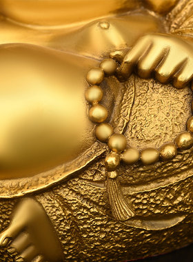 极速黄铜工艺g制作大肚弥勒佛笑佛摆件招财保平安铜像佛公家庭供