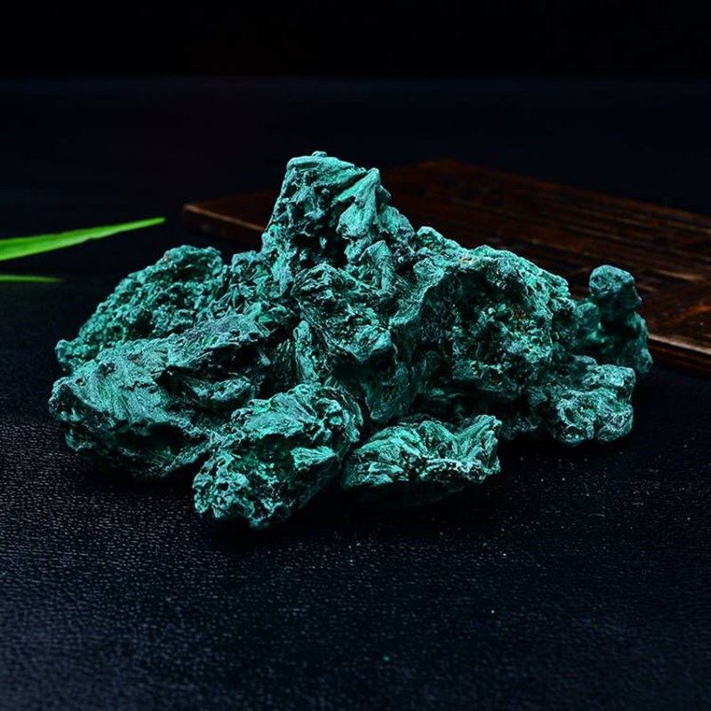 天然孔雀石原石摆件矿物晶体C收藏奇石科普教学矿石标本