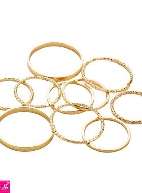 极速Hot sale Vintage alloy rxings Womens joint ring 10pcs/s