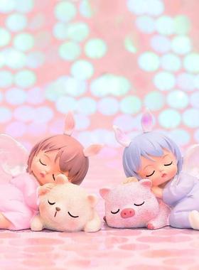 速发舒创意梦幻少女心女孩坐姿宝宝烘焙装饰小公主生日蛋糕甜品台