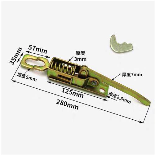 极速汽车货车三轮车m专用加厚栏板锁扣车厢钩搭扣车门扣挂钩摩托