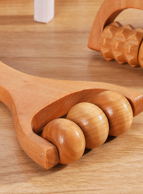 极速Wooden Massager Foot Massage HandH Push Roller Slingshot