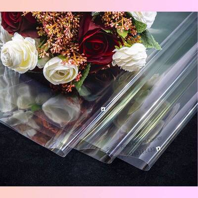 极速Plastic Chlear Baking Cellophane Flower Wrapping Paper G