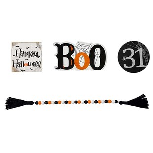 极速Halloween pumpkin witch wooden repackaging tray orn.amen