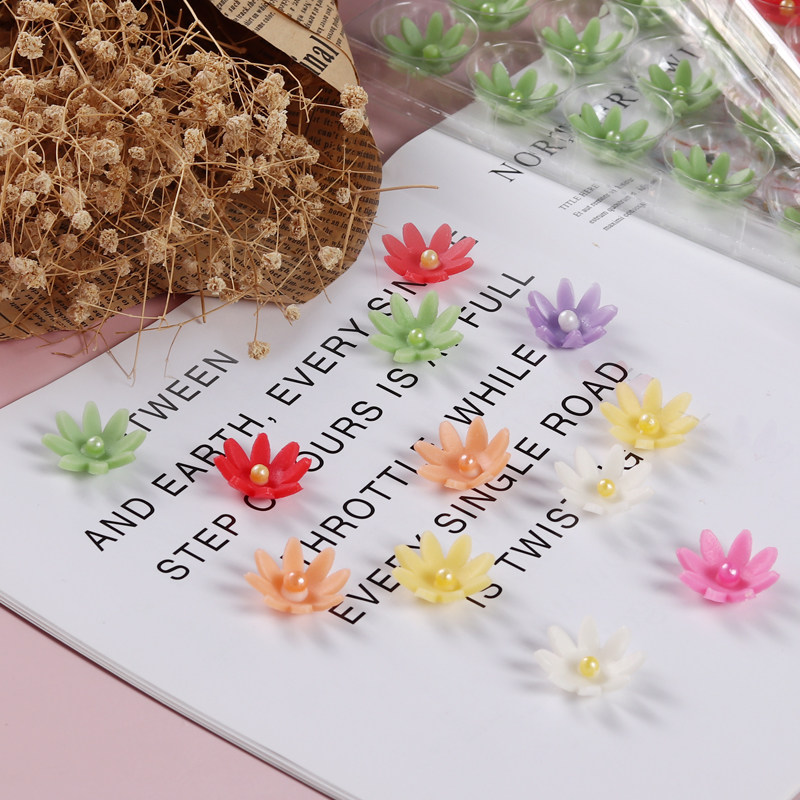 极速生日蛋糕装饰摆件立体多色巧克力小花可食用插片X翻糖蛋糕烘