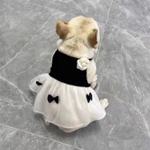 新品 宠物小狗狗吊带纱L裙巴哥胖狗柴犬西高地 法斗衣服公主裙夏季