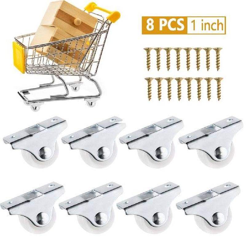 极速8PCS Furhniture Casters Wheels Directional Wheel Carts