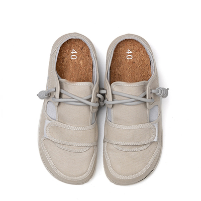 极速丑萌OTZ MOoP包头半拖鞋女帆布鞋勃肯凉鞋休闲百搭软木大头宽