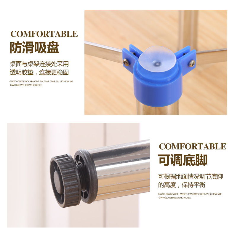 极速折叠桌架桌腿支架桌脚t架金属桌架子不锈钢折叠麻将桌腿快餐