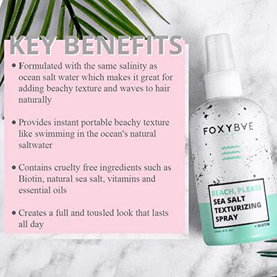 极速FoxyBae BEACH PLEASE Sea SaltC Texturizing Hair Spray -
