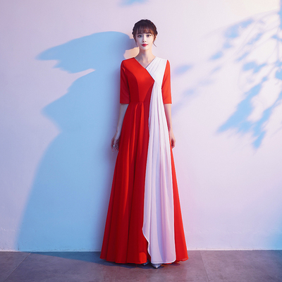 新品大码大合唱团演出服2025新款胖Emm独唱舞台演出服指挥合唱团