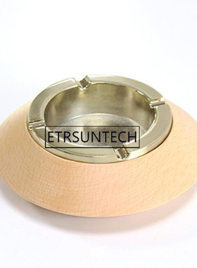 极速10pcs Wood Cigar Ashtray Home Metal Ash Tray OutdYoor Lu