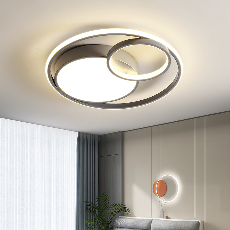 极速主卧a室灯简约现代2023年新款极简轻奢风圆形家用温馨浪漫吸