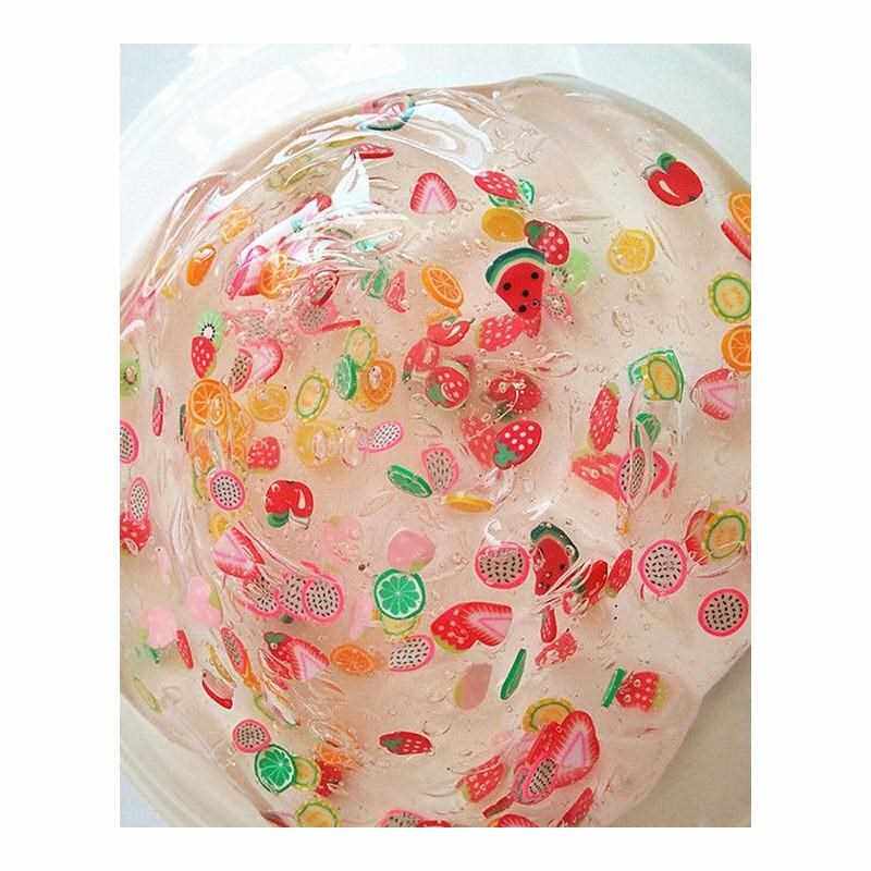 极速20pcsSet Fruit Slices Slime Nails BeauNty Clay Artificia