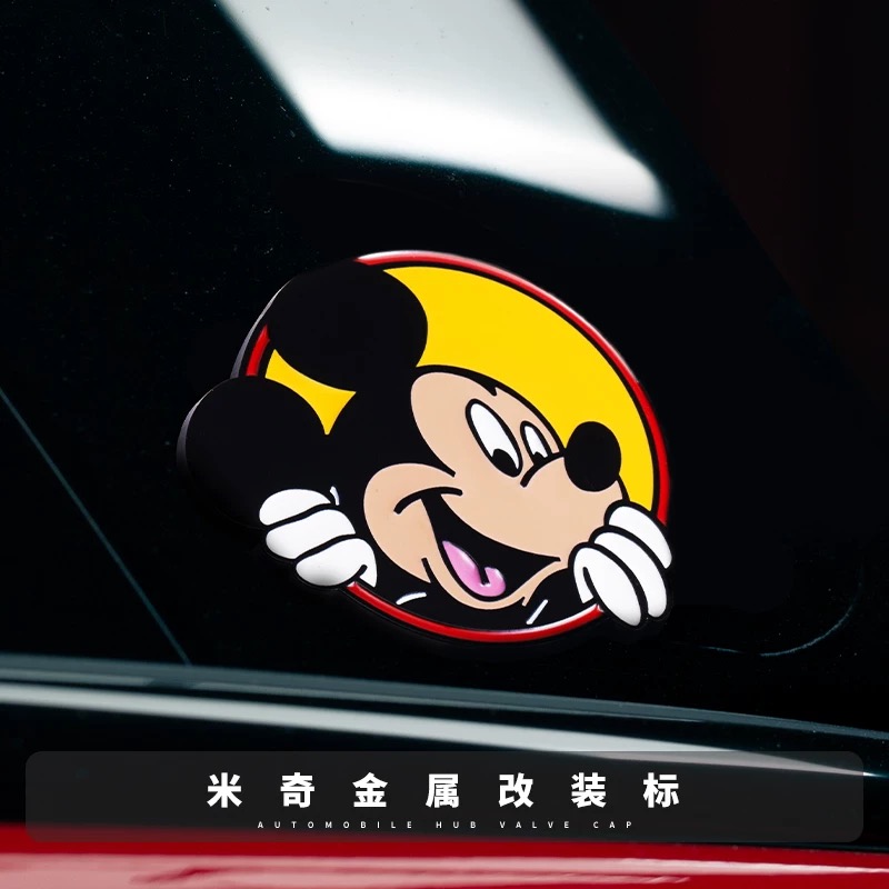宝马迷你mini cooper R56 F55改装R60米奇迪士尼汽车贴纸金属车标