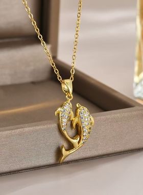 女式钛钢动物O字链情侣式