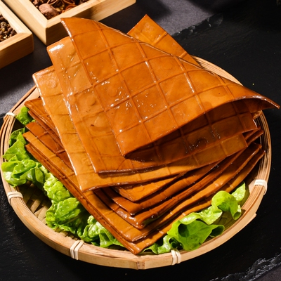 达县特产牛皮豆干五香500g豆腐干