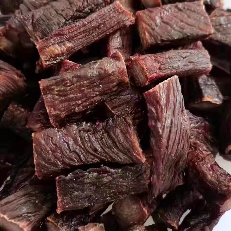 【火烤牛肉干]内蒙古锡盟特产现烤牛肉干条片随机散装称重包邮