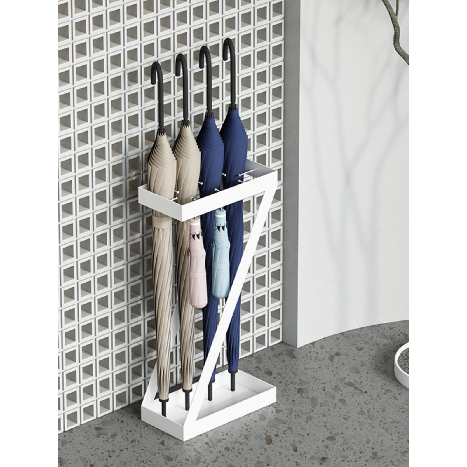 入户门窄款门口边家用雨伞收纳架桶商用高端不锈钢放放雨伞置物架