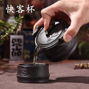 功夫茶具简易泡茶快客杯办公家用会客小茶具一壶二杯茶壶茶杯套装