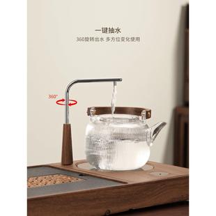 家用电陶炉煮茶壶全自动一体功夫茶具小型高档茶盘 水阳光茶具套装