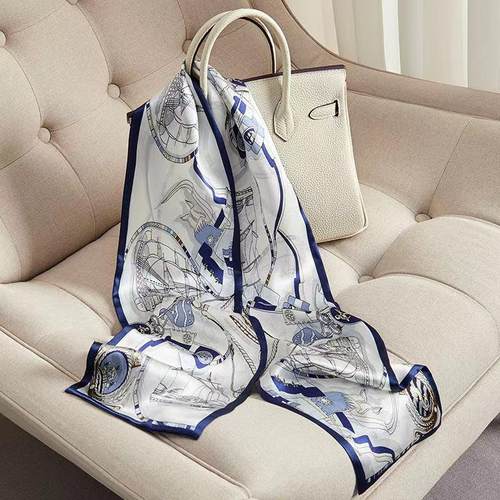 丝巾夏季搭配衬衫领带小长条送礼妈妈围巾女春秋复古法式飘带百搭